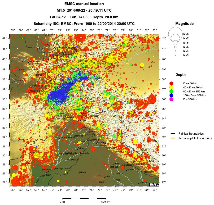 wide historical seismicity