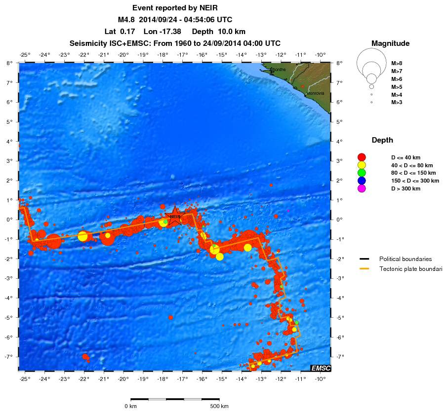 wide historical seismicity