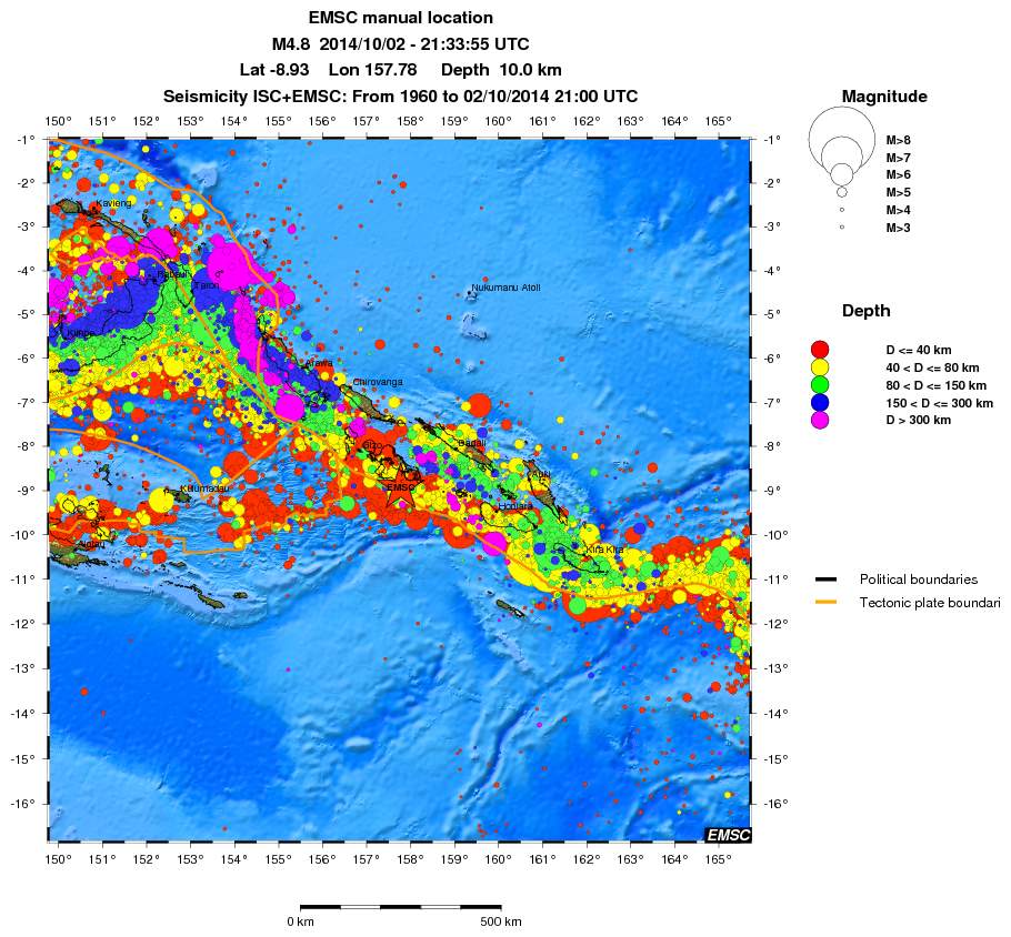 wide historical seismicity