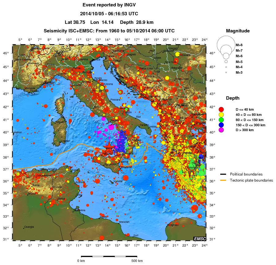 wide historical seismicity