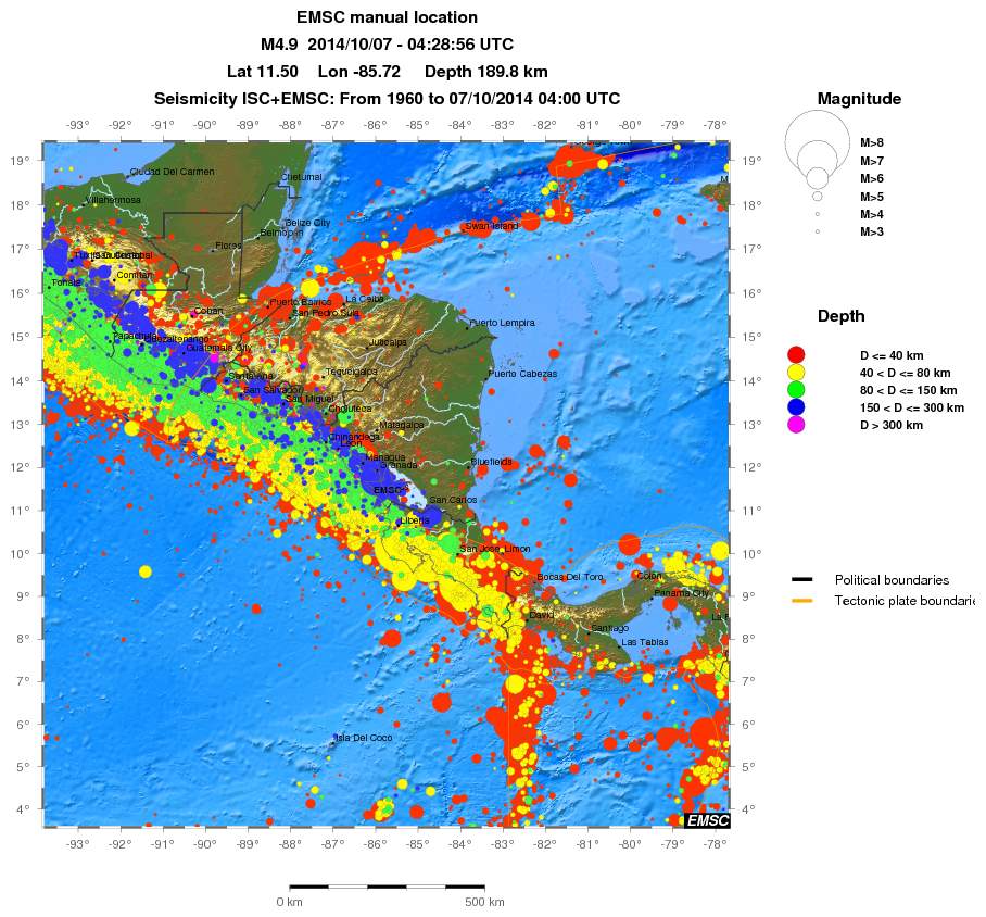 wide historical seismicity