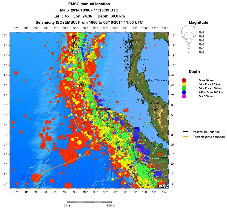 wide historical seismicity