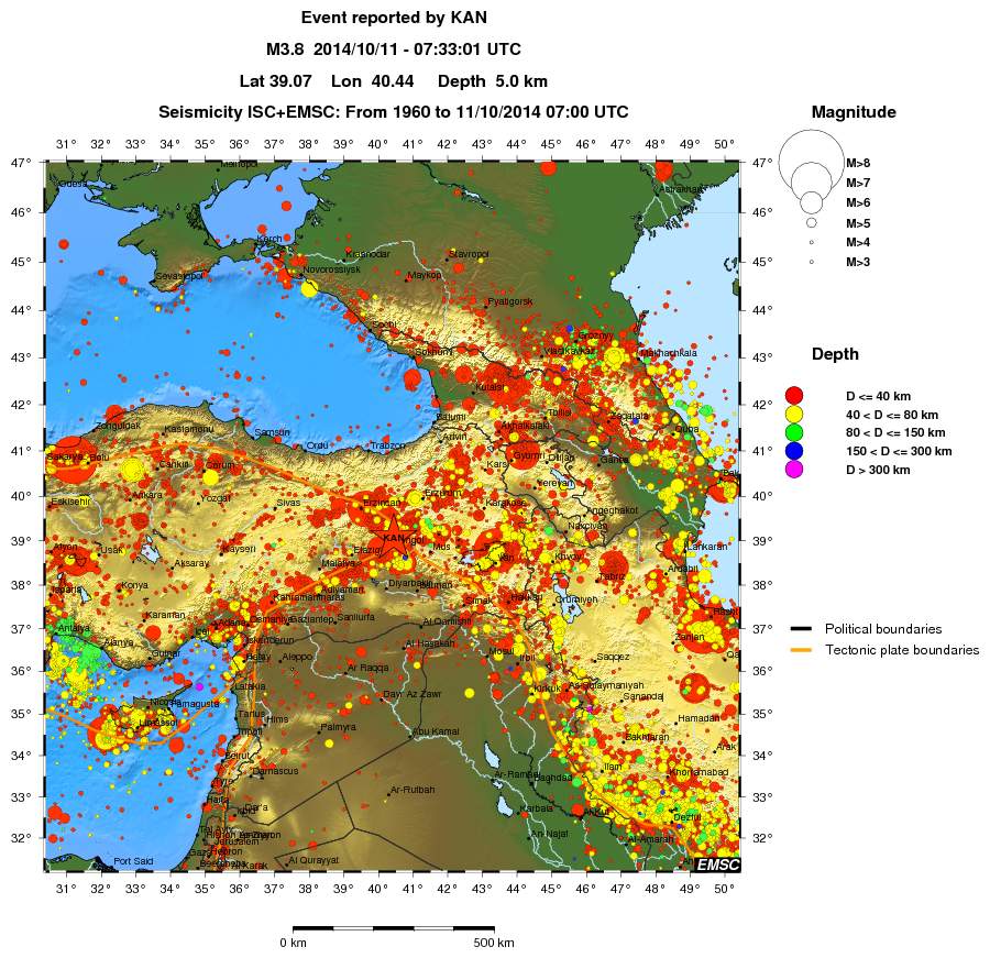 wide historical seismicity