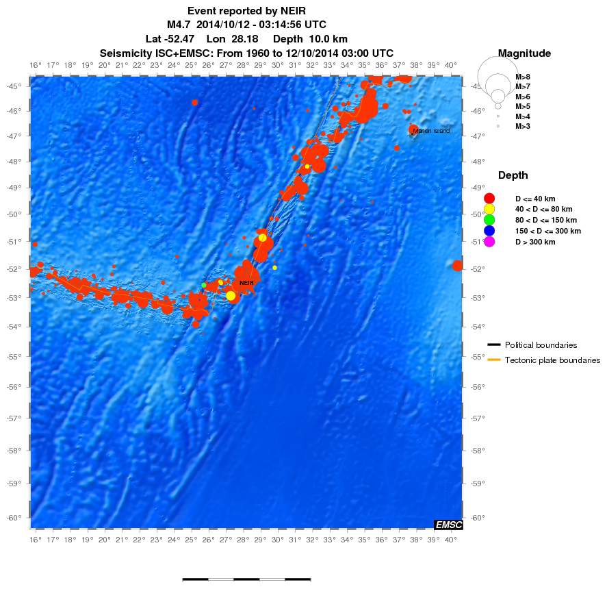 wide historical seismicity