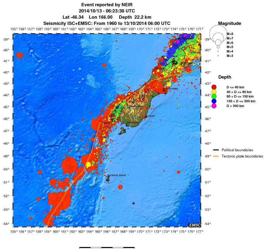 wide historical seismicity