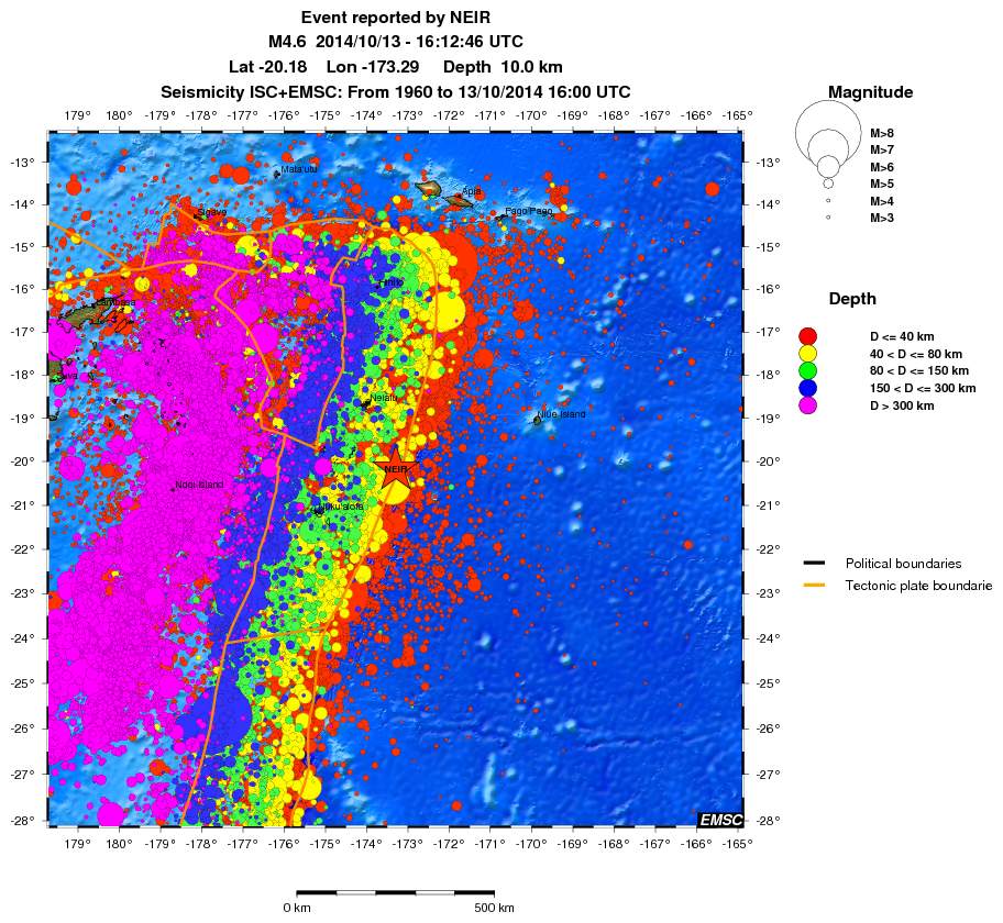 wide historical seismicity