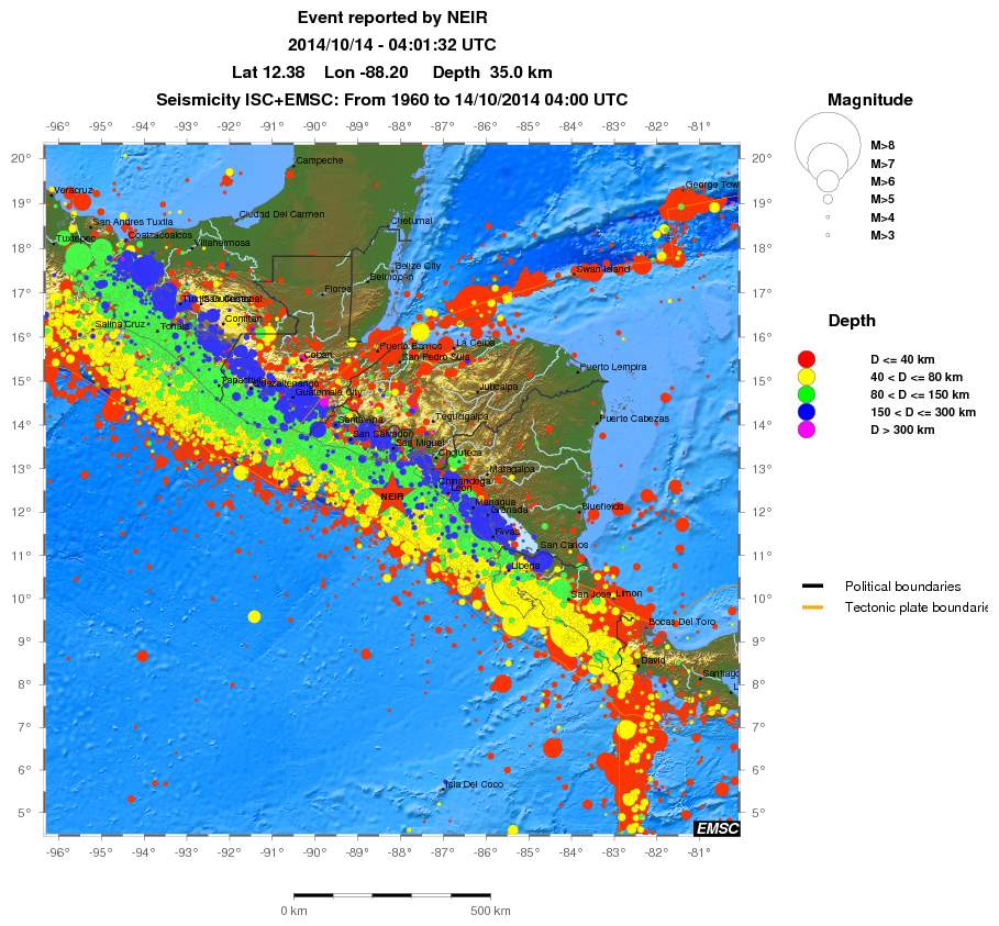 wide historical seismicity