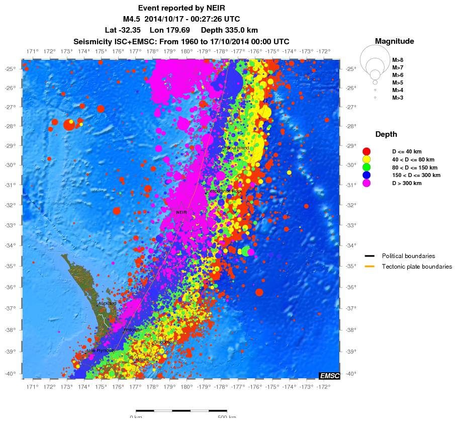 wide historical seismicity