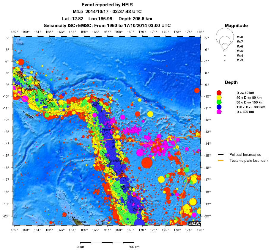 wide historical seismicity