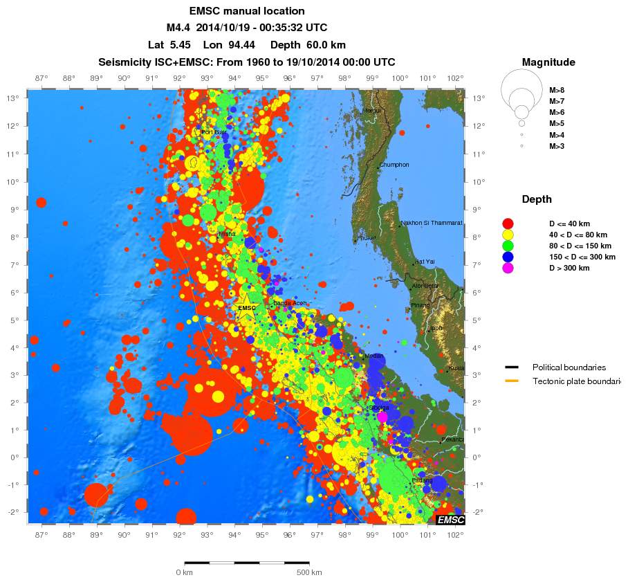 wide historical seismicity