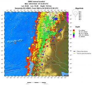 wide historical seismicity