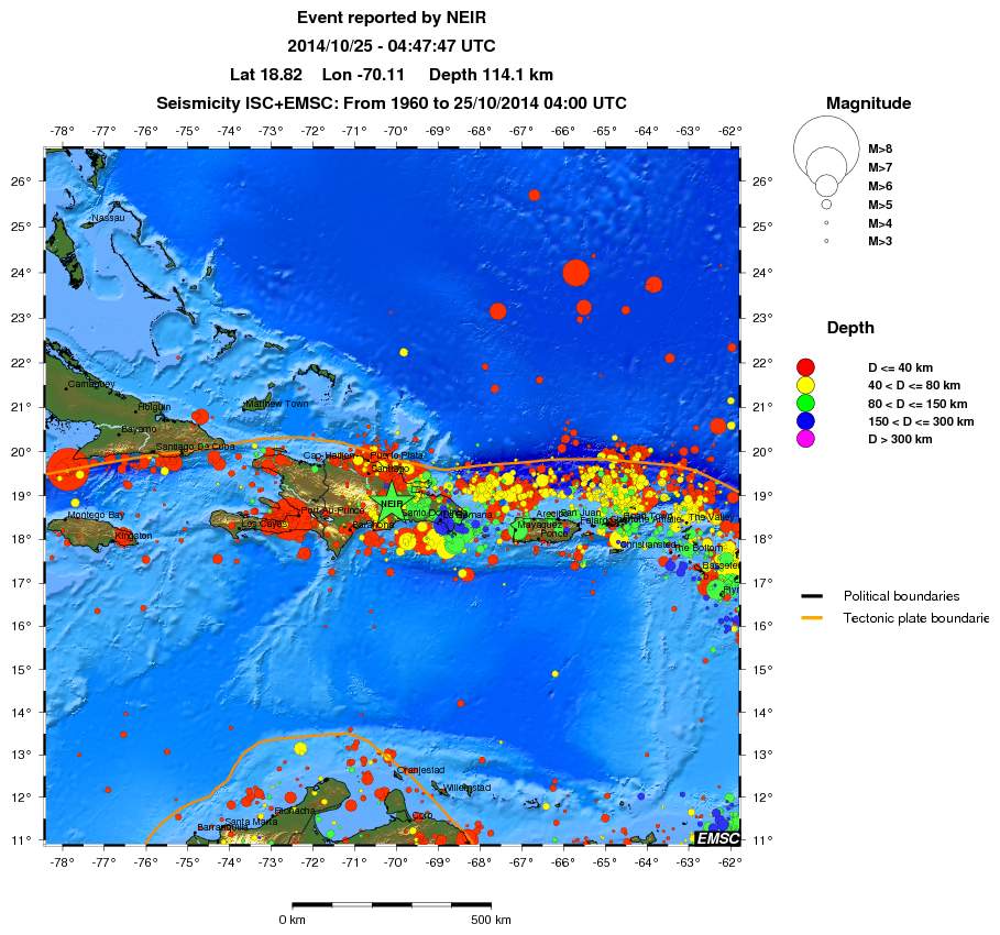 wide historical seismicity