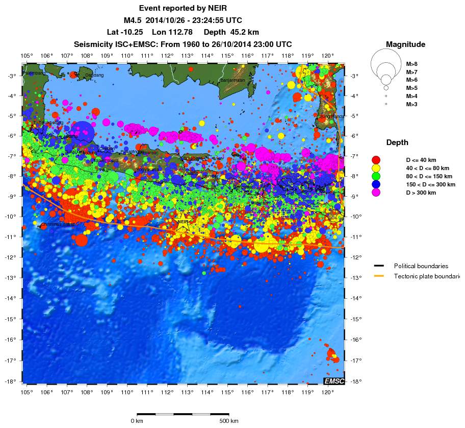 wide historical seismicity