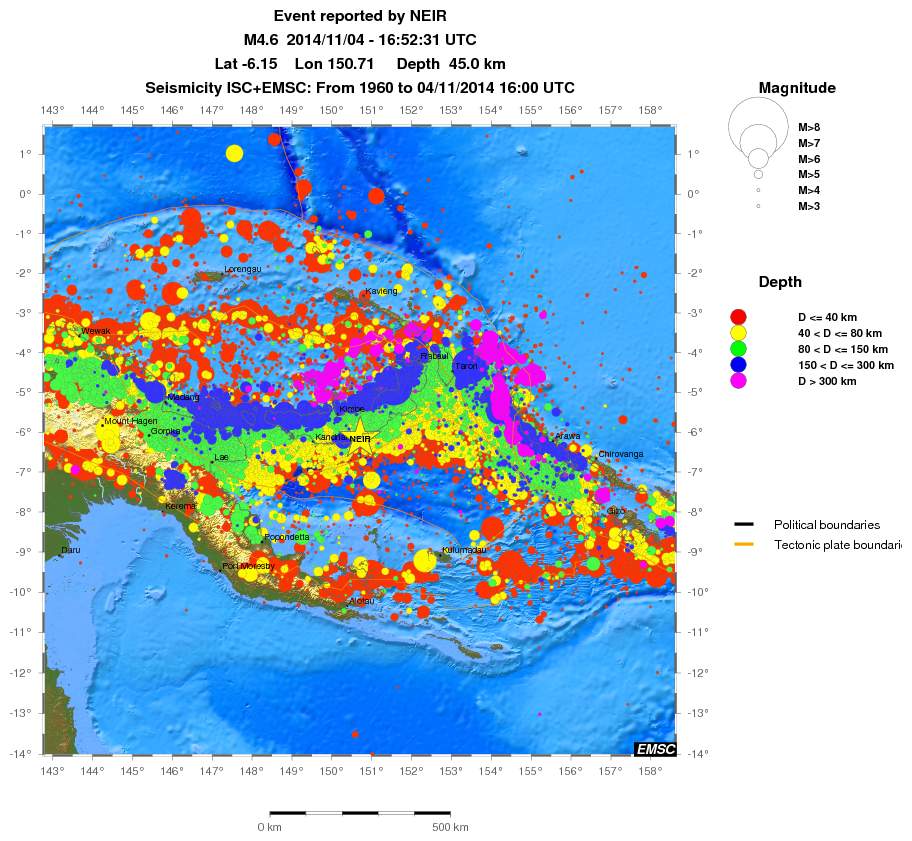 wide historical seismicity
