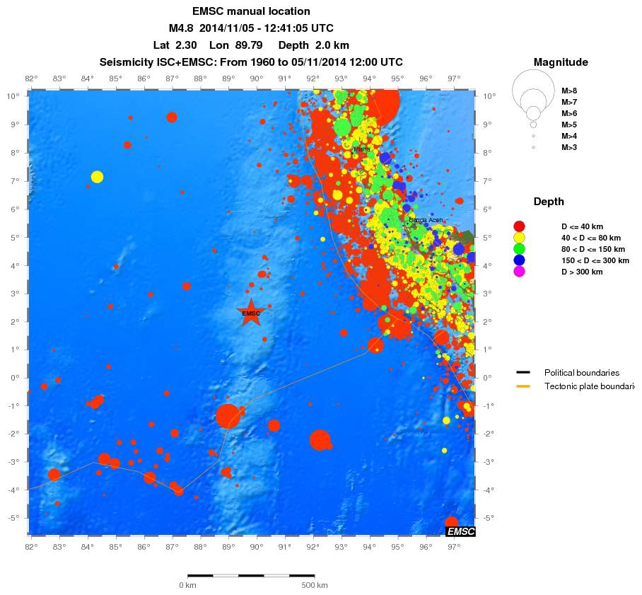wide historical seismicity