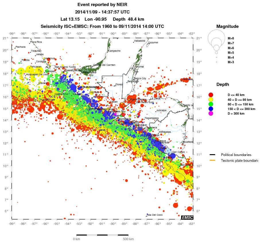 wide historical seismicity