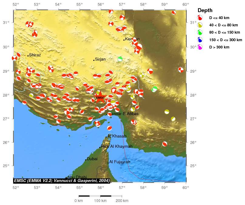 Regional moment Tensor