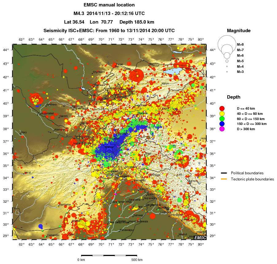 wide historical seismicity