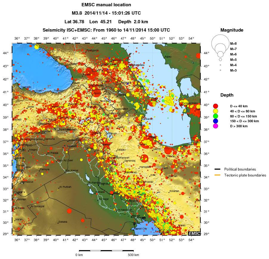 wide historical seismicity