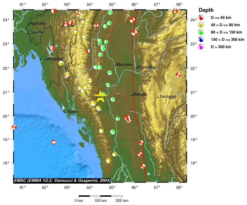 Regional moment Tensor