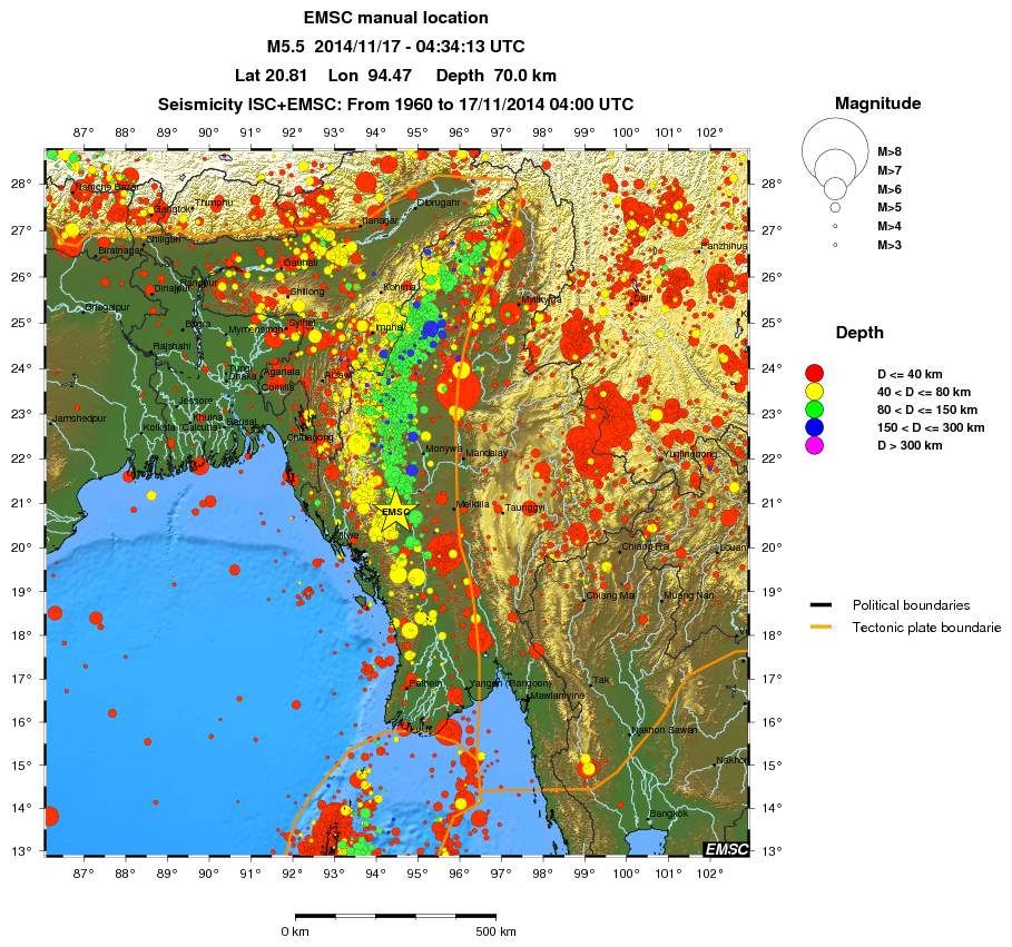 wide historical seismicity