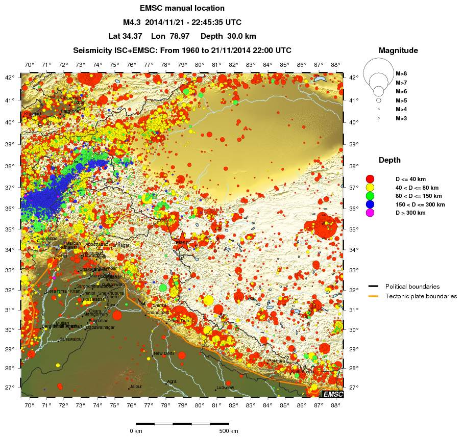 wide historical seismicity