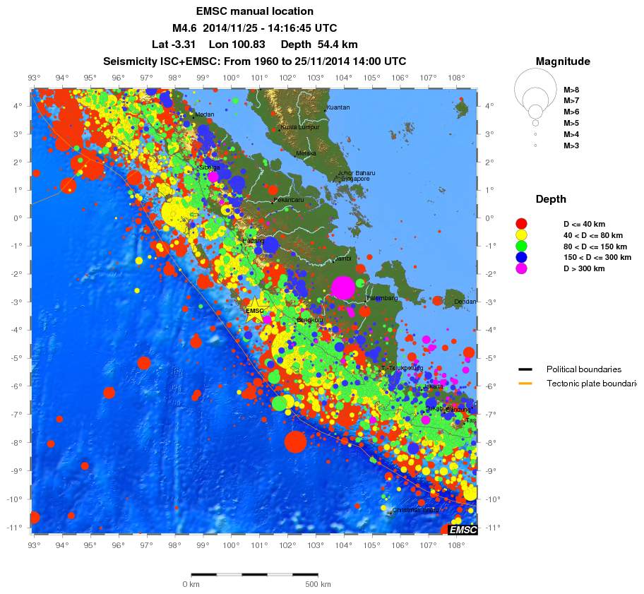 wide historical seismicity