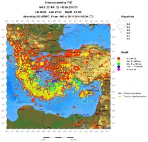 wide historical seismicity