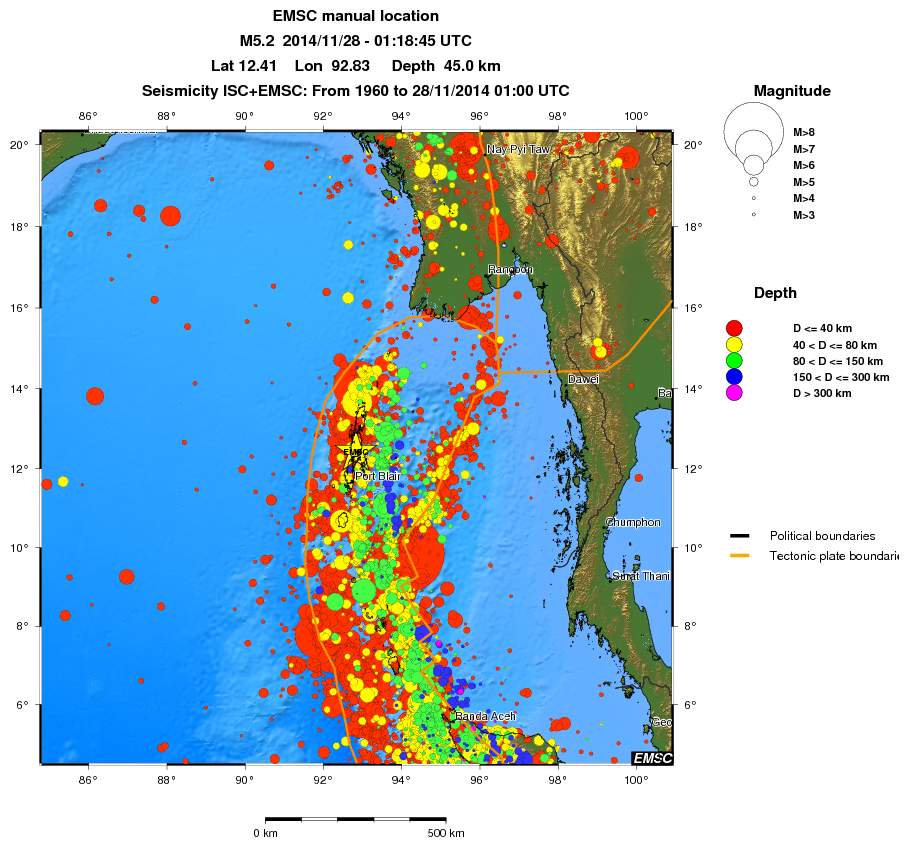 wide historical seismicity