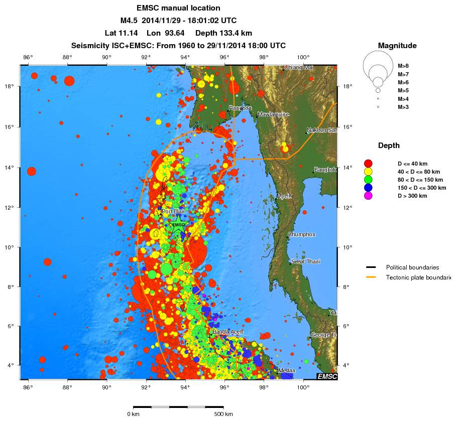 wide historical seismicity