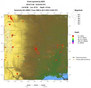 wide historical seismicity