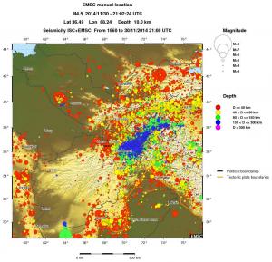 wide historical seismicity