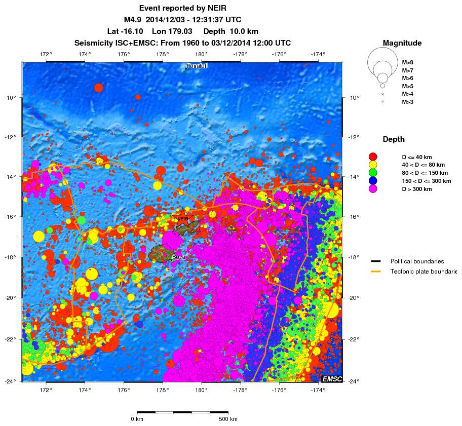 wide historical seismicity