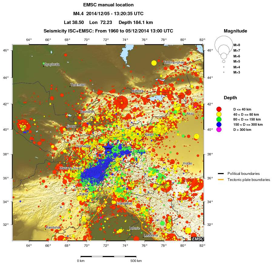 wide historical seismicity