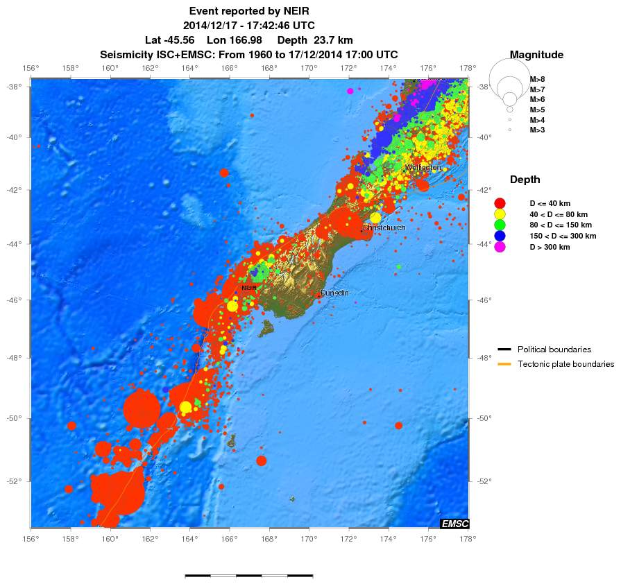 wide historical seismicity