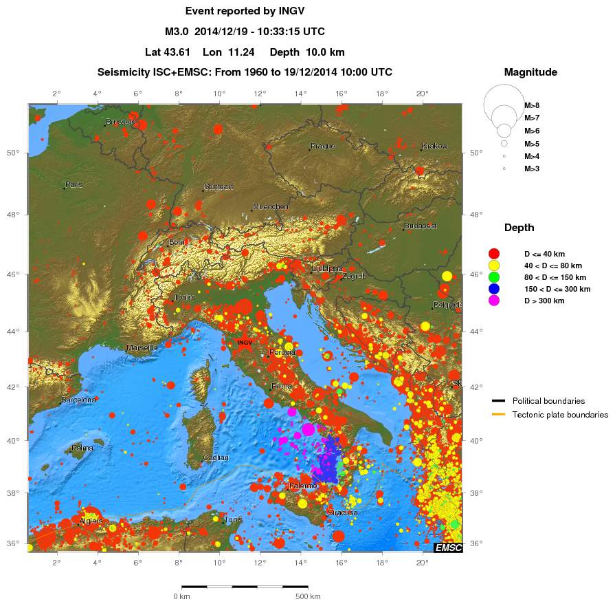 wide historical seismicity