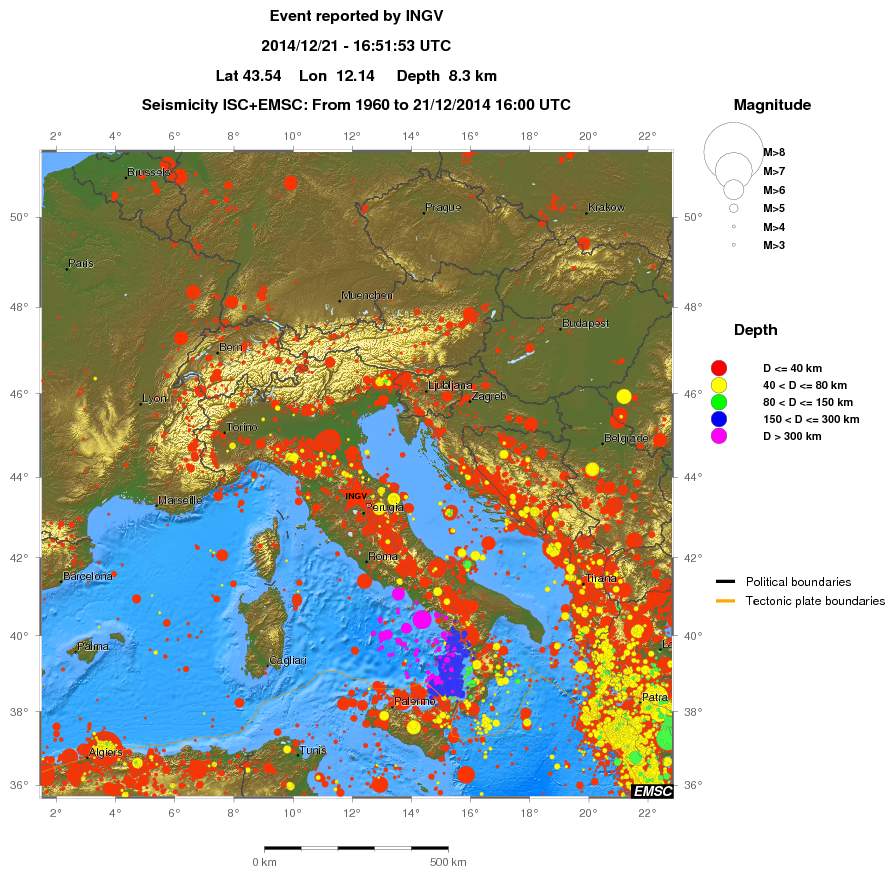 wide historical seismicity