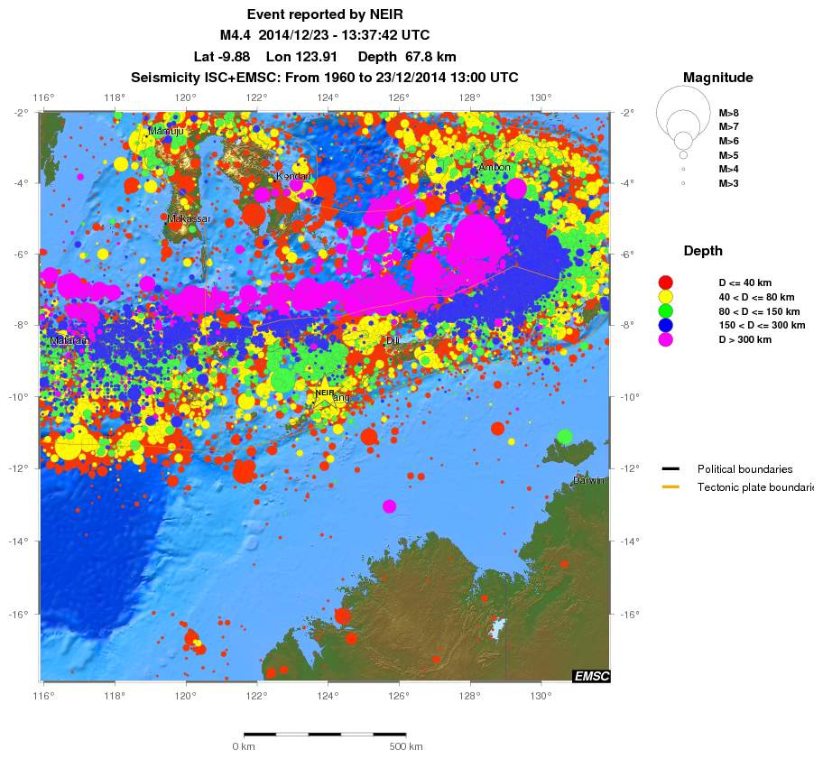 wide historical seismicity