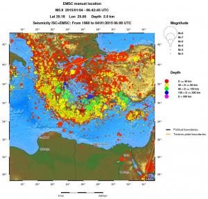 wide historical seismicity