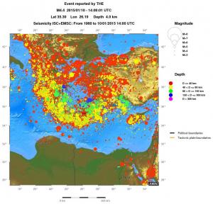 wide historical seismicity