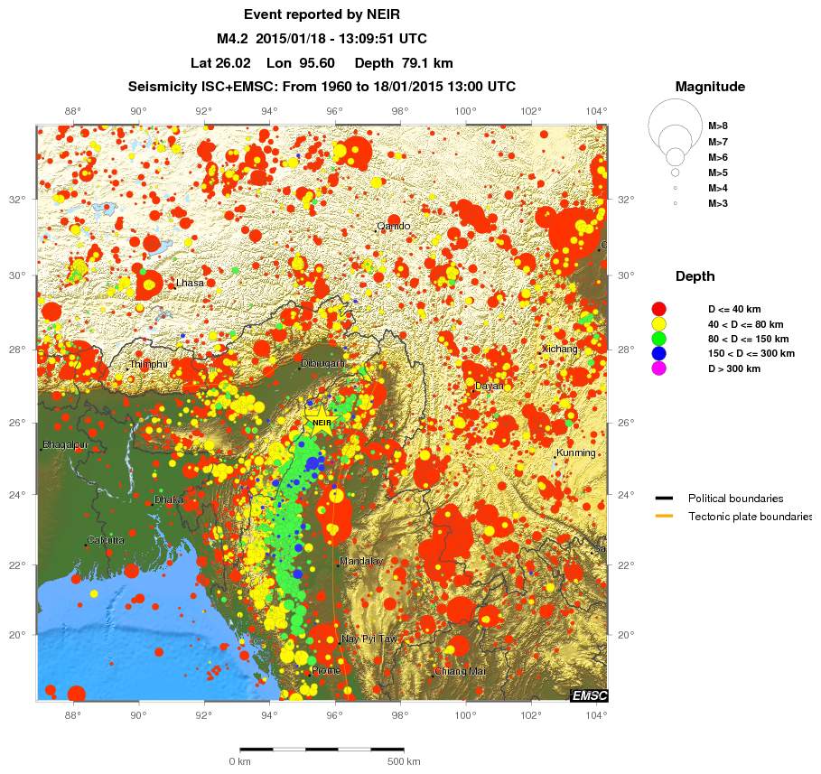 wide historical seismicity