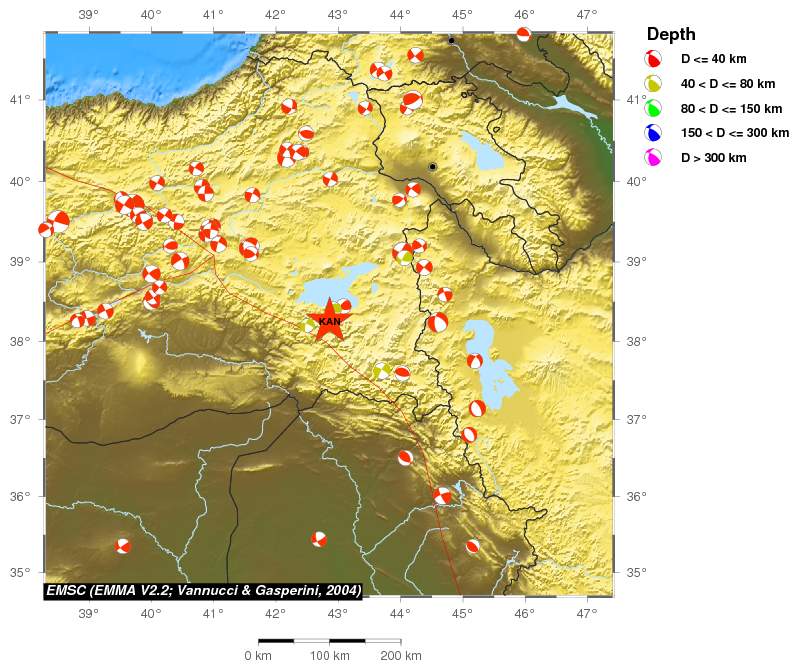 Regional moment Tensor
