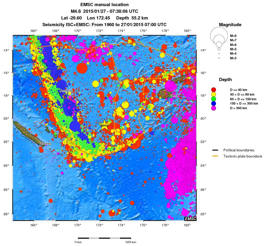 wide historical seismicity