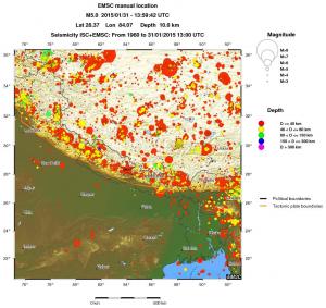 wide historical seismicity
