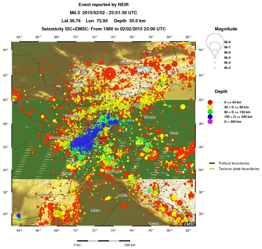 wide historical seismicity