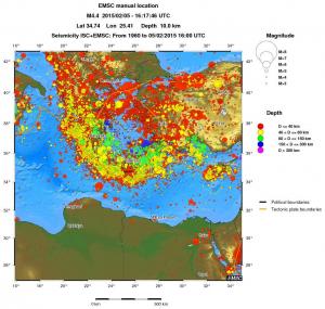 wide historical seismicity