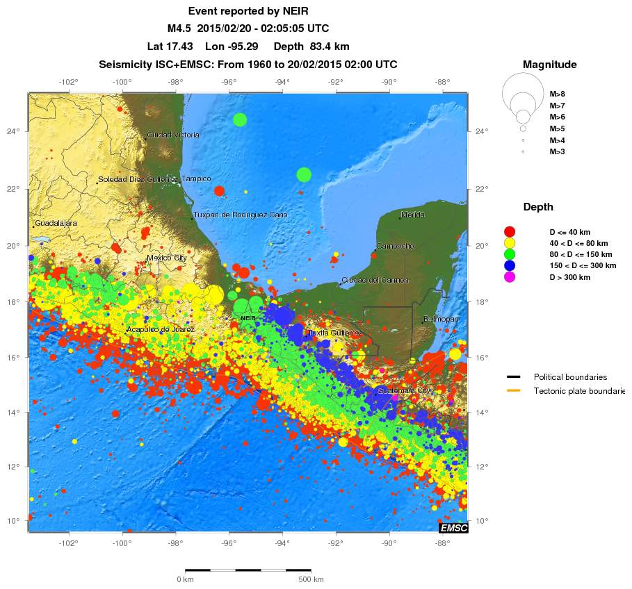 wide historical seismicity
