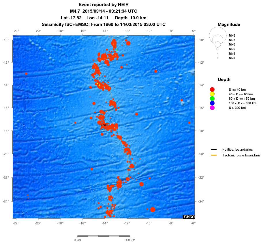wide historical seismicity
