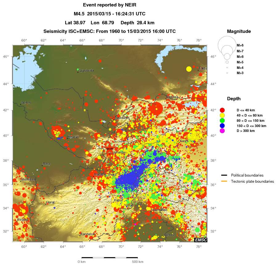 wide historical seismicity