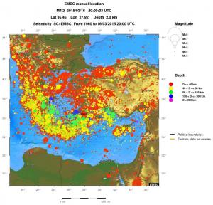 wide historical seismicity